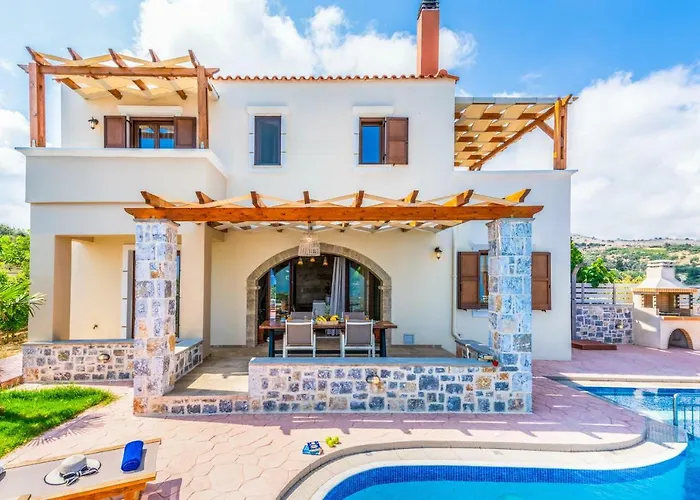 New Villa Kantifes 4 Families Or Couples With Private Pool & Bbq